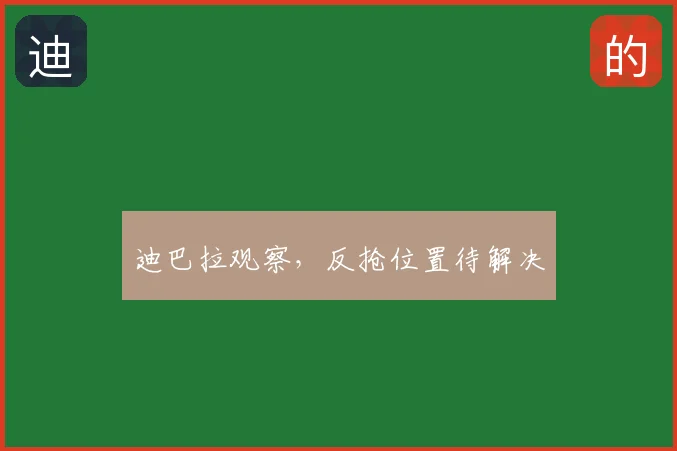迪巴拉观察，反抢位置待解决