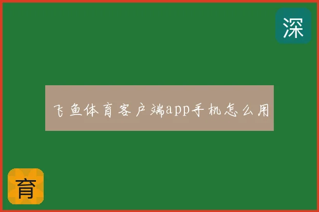 飞鱼体育客户端app手机怎么用